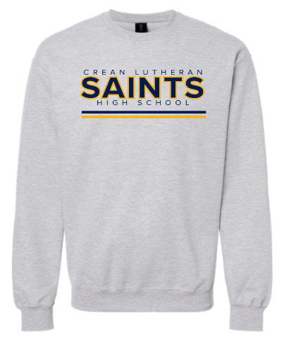 Stacked Saints Logo Stripe Crewneck SF000